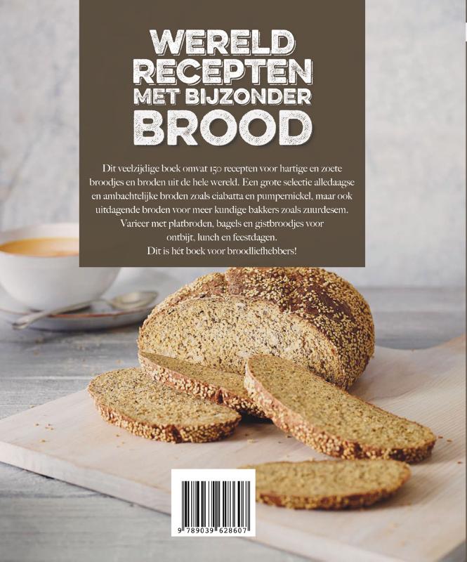 Achterkant van Wereldrecepten met bijzonder brood