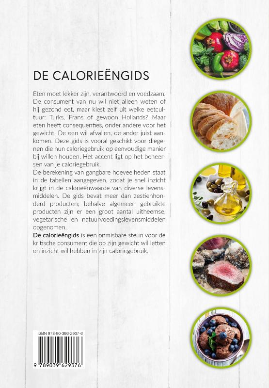 Achterkant van De caloriengids