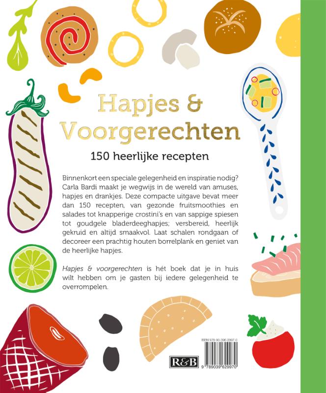 Achterkant van Hapjes & voorgerechten - 150 recepten