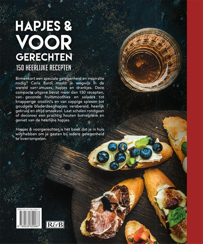 Achterkant van Hapjes & Voorgerechten - 150 recepten