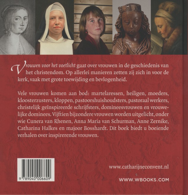 Achterkant van Vrouwen voor het voetlicht