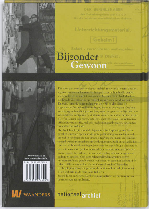 Achterkant van Bijzonder gewoon
