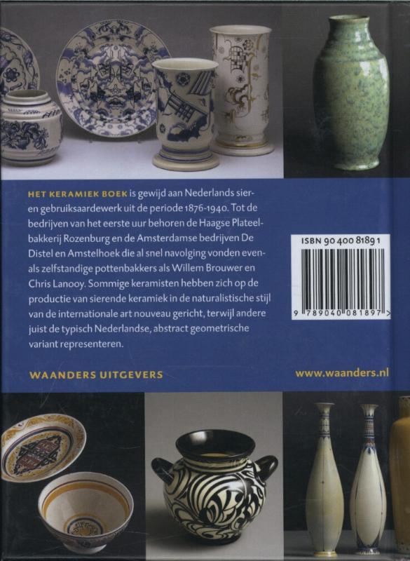 Achterkant van Het keramiek boek