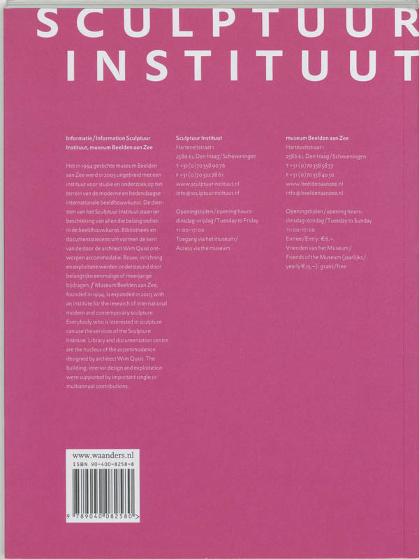 Achterkant van Sculptuur Studies 2006