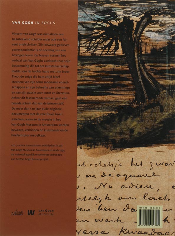 Achterkant van Van Gogh en zijn brieven