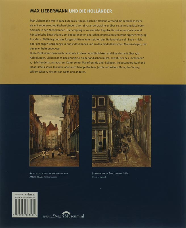 Achterkant van Max Liebermann und die Hollaender