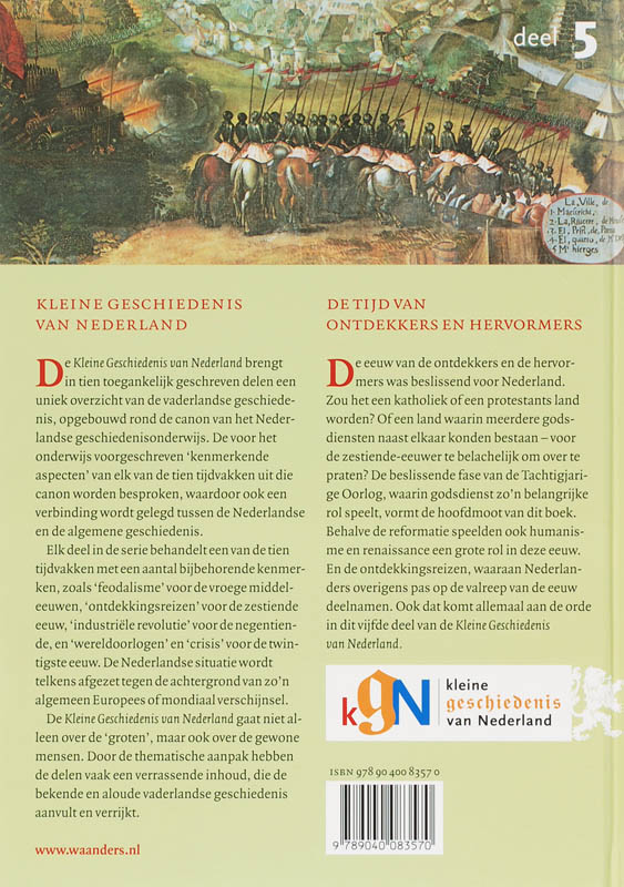 Achterkant van Tijd van ontdekkers en hervormers (1500-1600)