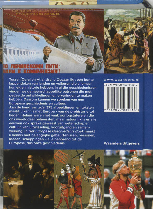 Achterkant van Het Europese Geschiedenis Boek