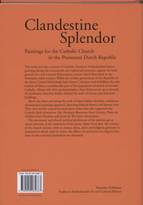Achterkant van Clandestine Splendour