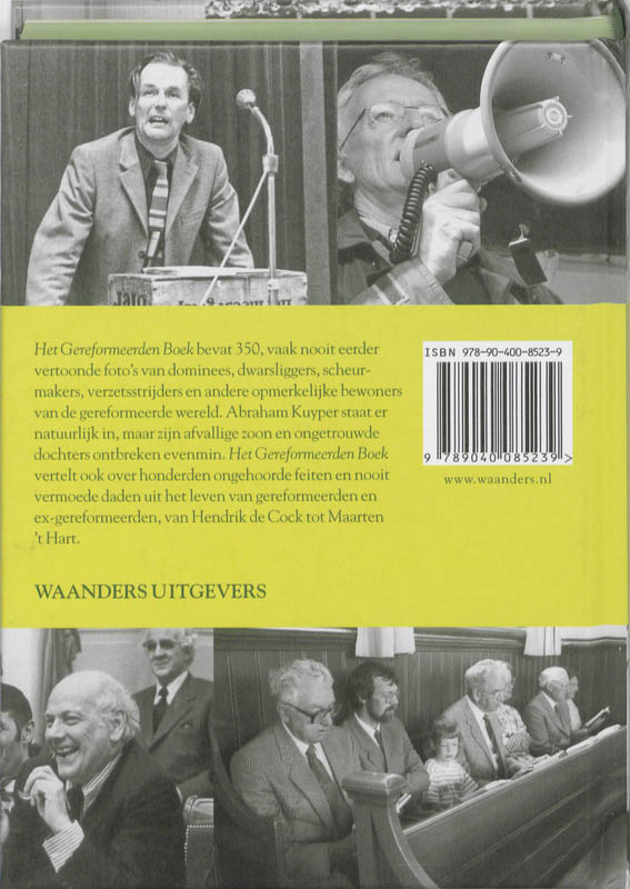 Achterkant van Gereformeerden Boek