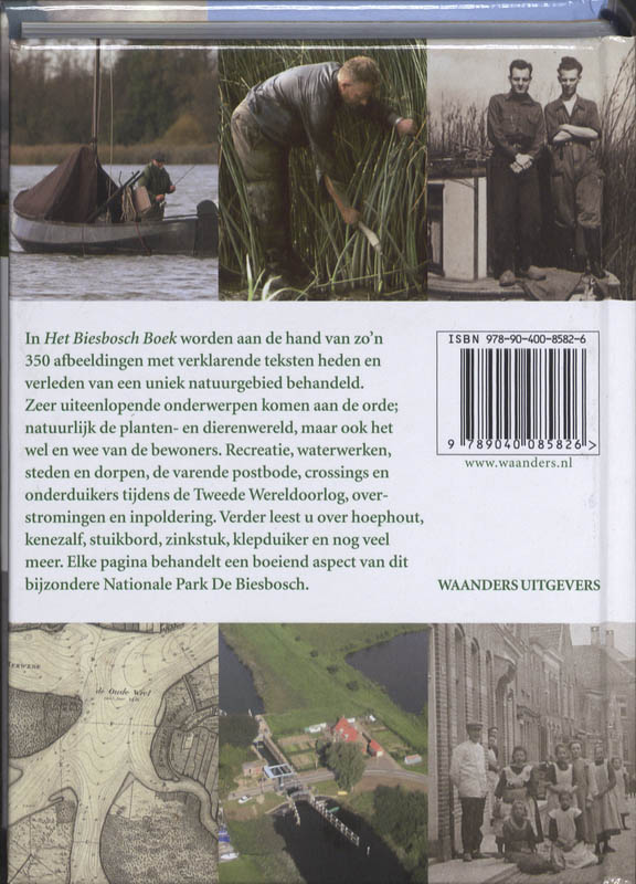Achterkant van Het Biesbosch Boek