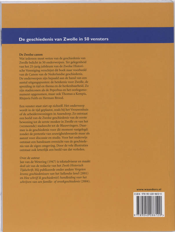 Achterkant van de Zwolse canon