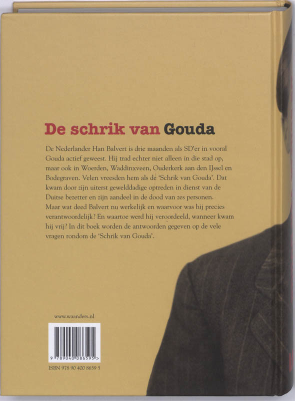 Achterkant van De schrik van Gouda
