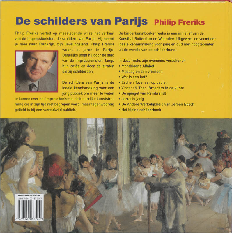 Achterkant van De schilders van Parijs
