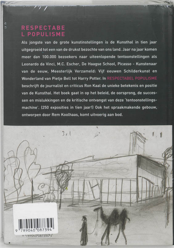 Achterkant van Respectabel populisme kunsthal Rotterdam