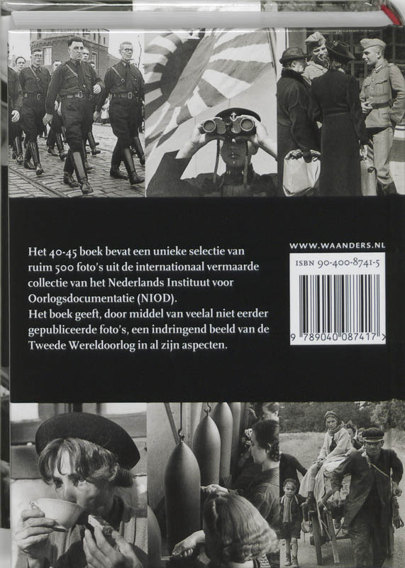 Achterkant van Het 40-45 boek