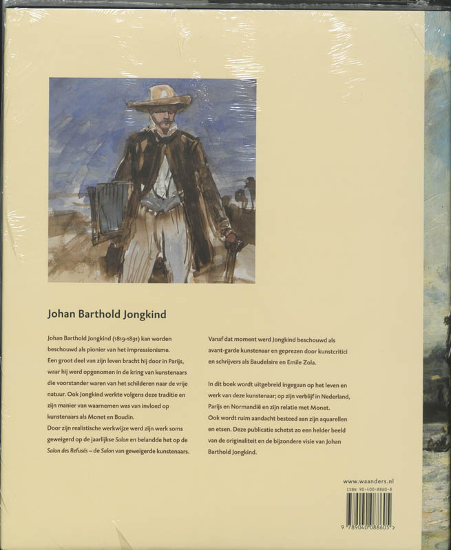 Achterkant van Johan Barthold Jongkind