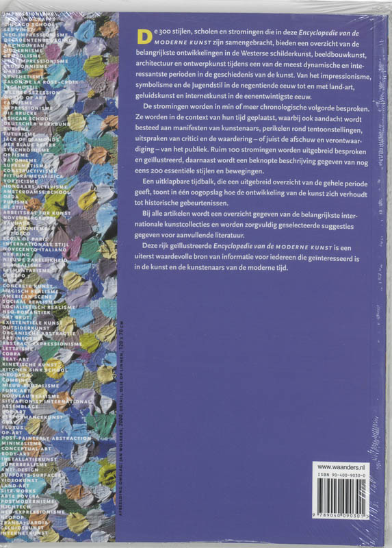 Achterkant van Encyclopedie van de moderne kunst