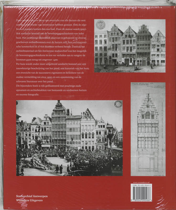 Achterkant van Honderd huizen aan de Grote Markt van Antwerpen