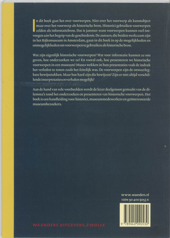 Achterkant van Kijken naar geschiedenis