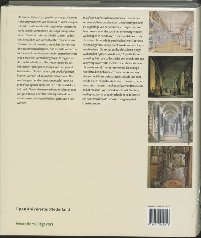 Achterkant van Kabinetten, galerijen en musea