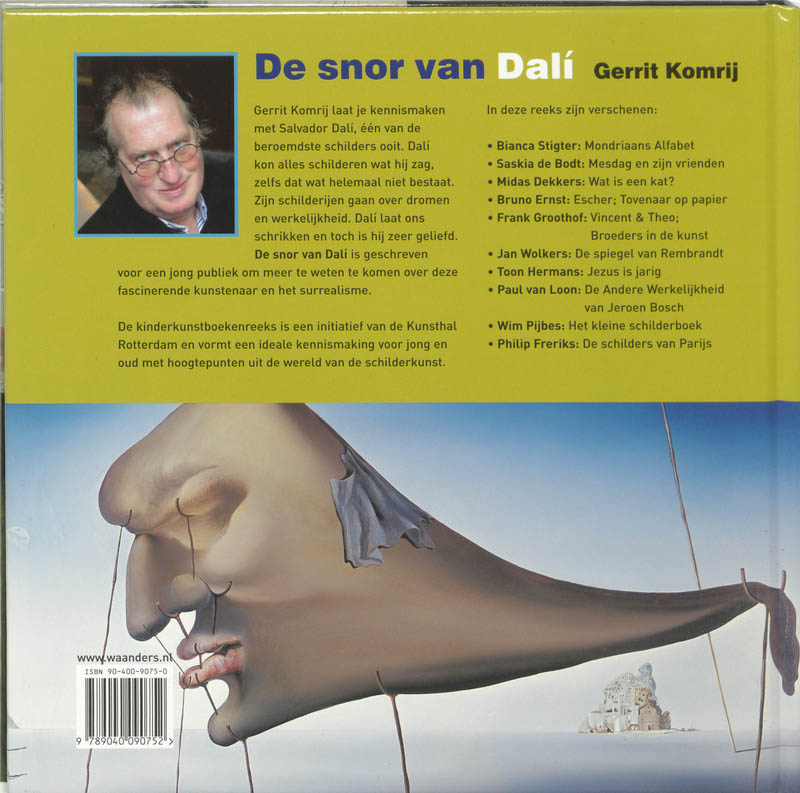 Achterkant van De snor van Dali