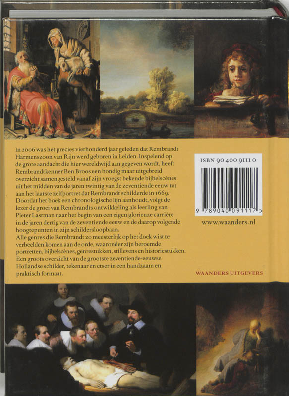 Achterkant van Het Rembrandt Boek