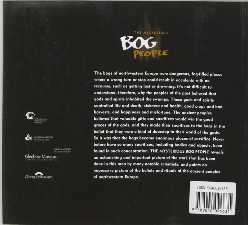 Achterkant van The mysterious bog people
