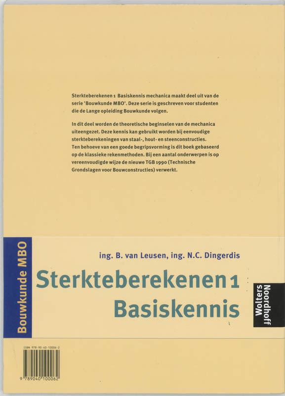 Achterkant van Rekenen 1