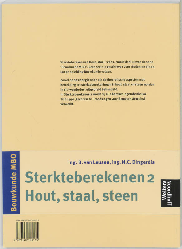 Achterkant van 2 hout, staal en steen