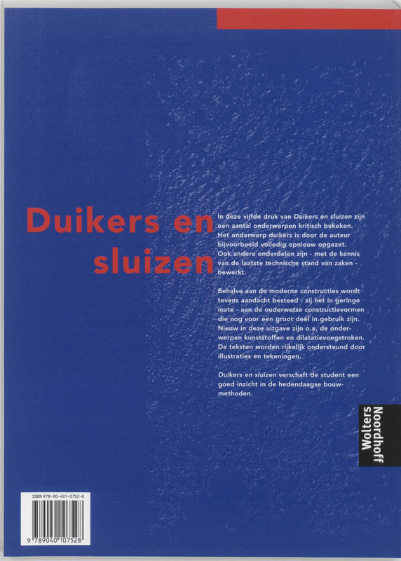 Achterkant van Duikers en sluizen