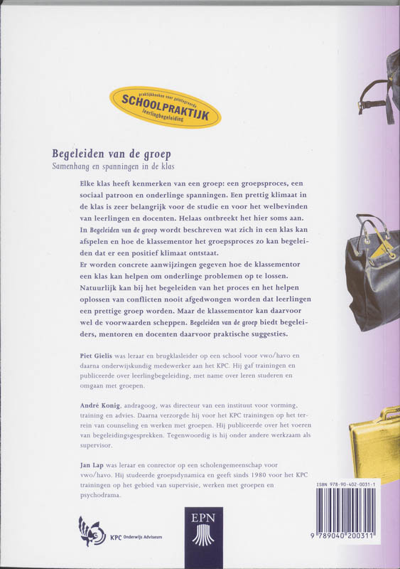 Achterkant van Begeleiden van de groep