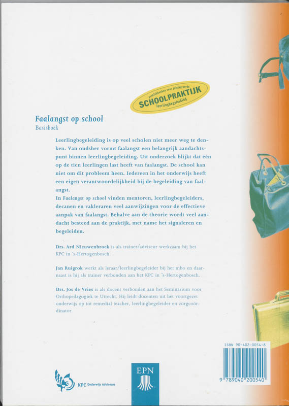 Achterkant van Faalangst op school