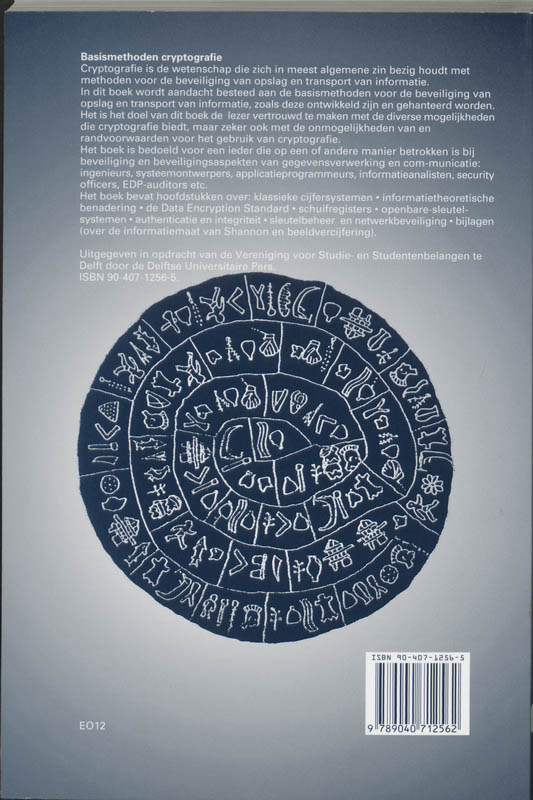 Achterkant van Basismethoden cryptografie
