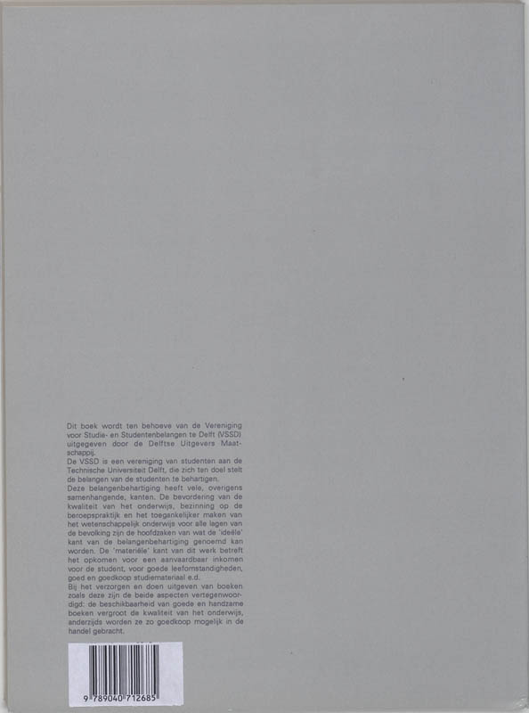 Achterkant van Dictaat lineaire algebra