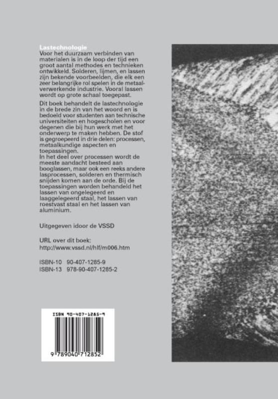 Achterkant van Lastechnologie