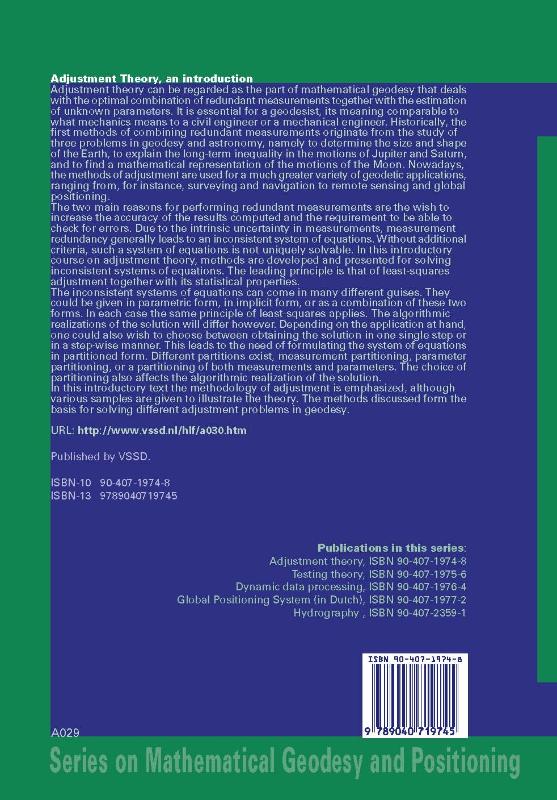 Achterkant van Adjustment theory