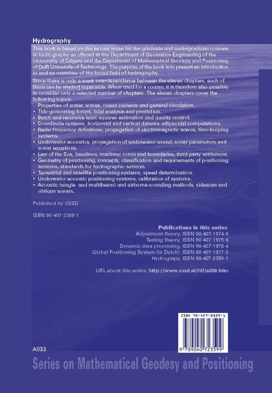 Achterkant van Hydrography