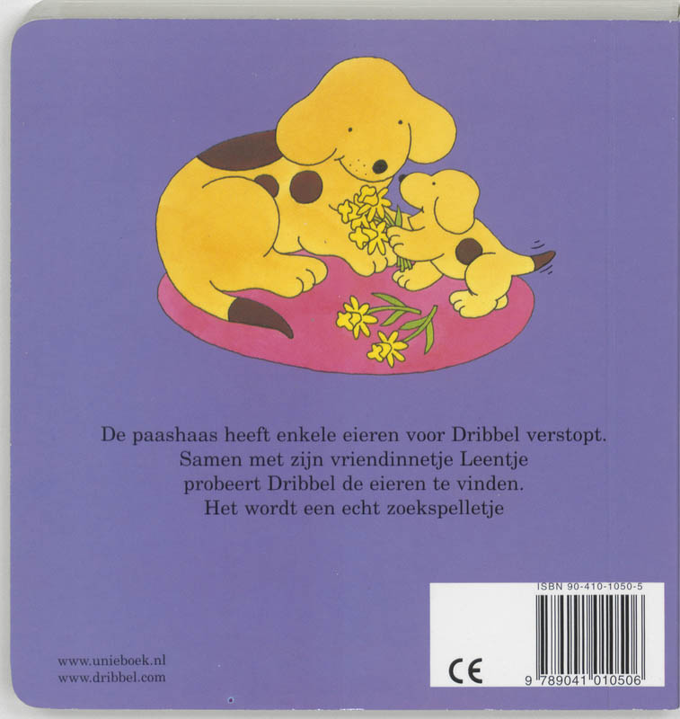 Achterkant van Dribbels eerste paasfeest
