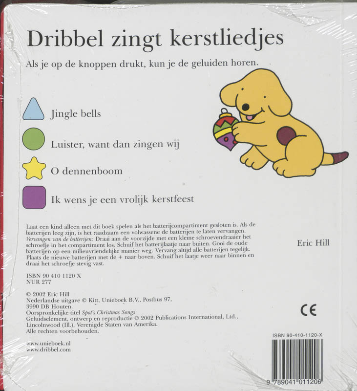 Achterkant van Dribbel zingt kerstliedjes