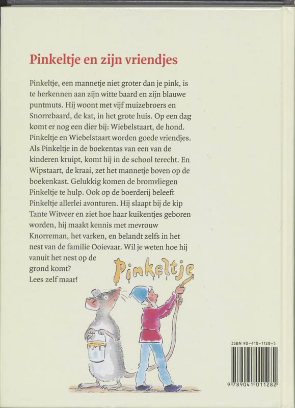 Achterkant van Pinkeltje en zijn vriendjes