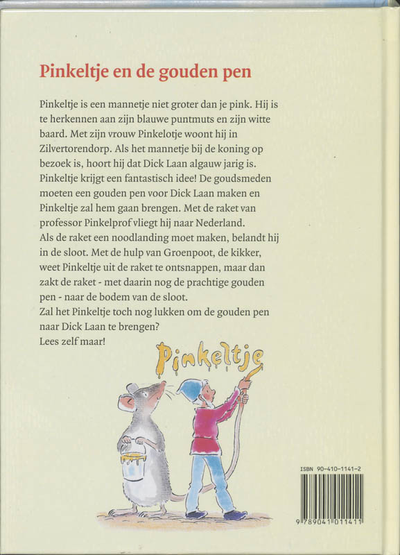 Achterkant van 15 En de gouden pen