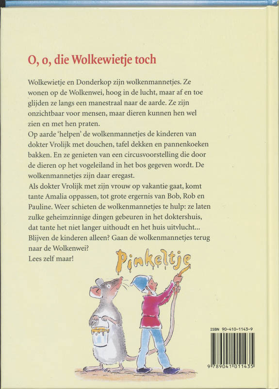 Achterkant van 18 O,o, die Wolkewietje toch