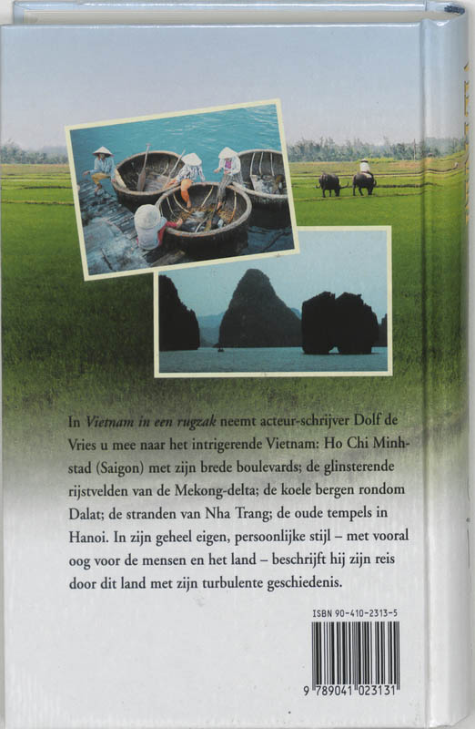 Achterkant van Vietnam in een rugzak