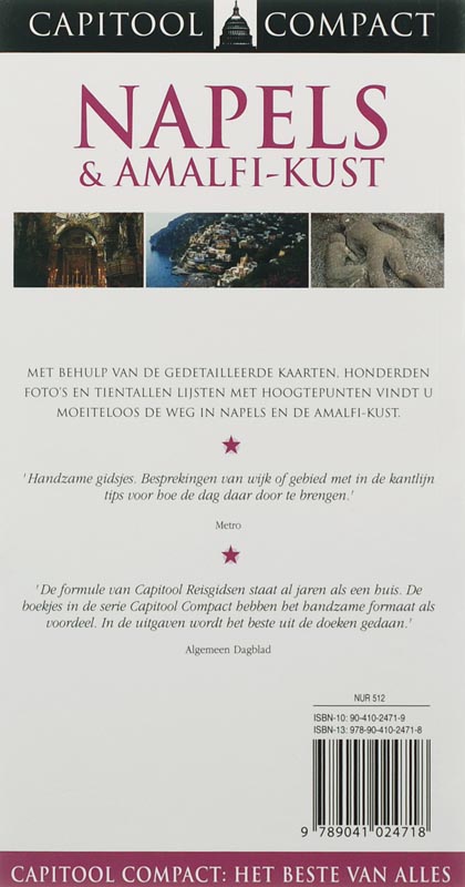 Achterkant van Napels & Amalfi-kust