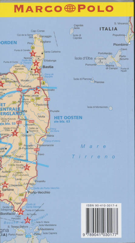 Achterkant van Corsica