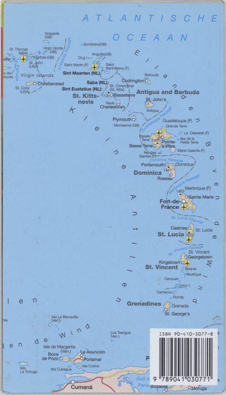 Achterkant van Nederlandse Antillen & Aruba