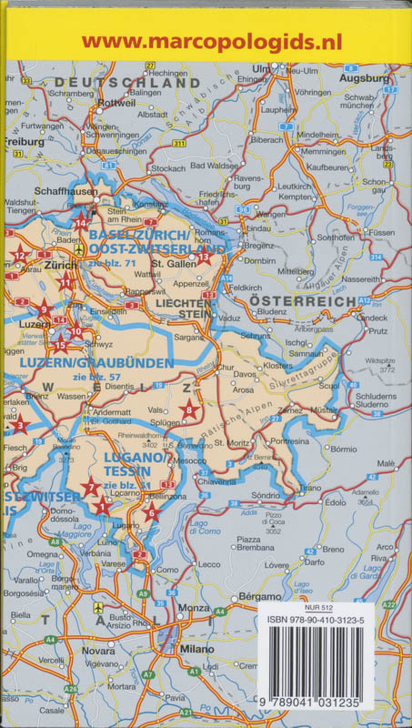 Achterkant van Zwitserland
