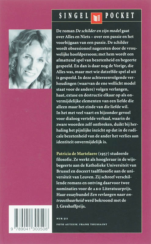 Achterkant van De schilder en zijn model