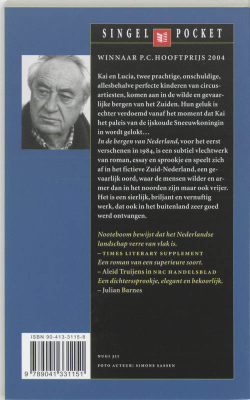 Achterkant van In de bergen van Nederland